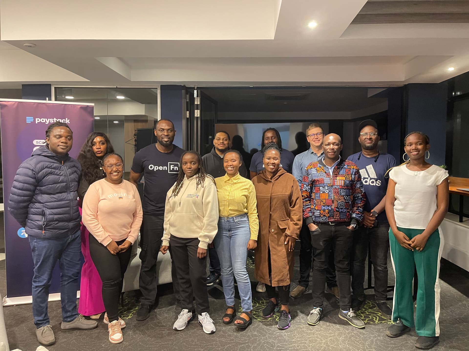 Group photo from the community meeting in Kenya